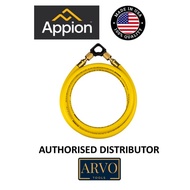 APPION MEGAFLOW 3/8IN HOSE - 6 FT (1/4FL TO 1/4FL) YELLOW - RECOVERY/EVACUATION HOSE