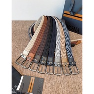CHA ** Zegna Zegna Zegna Belt 2025 New Style Men's Belt Belt Business Braided Belt Width 3.5cm