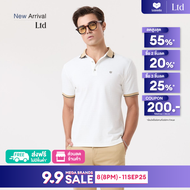 LTD เสื้อโปโลแขนสั้น ผู้ชาย สีออฟไวท์ | New Gen Polo Shirt | 03588