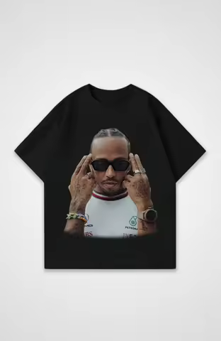 2025 Classic T-Shirt Lewis Hamilton Customized Shirt Racer Y2K Top Large Size Crew Neck Casual Cotto