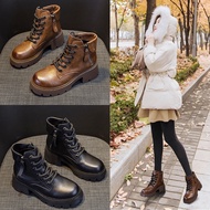 KY/16 2023New Internet Celebrity Autumn Leather Dr. Martens Boots Women's PlatforminsBritish Style Ankle Boots Spring an