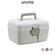 Afutre First Aid Kit Two-layer Medical Storage Box Plastic Container Plastic Med Kit Box Medicine Bo