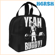 HGRSH Yeah Buddy Ronnie Coleman Insulated Lunch Bags Leakproof Gym Fit Fitness Reusable Cooler Bag Tote Lunch Box Work Travel Girl Boy HRSJE