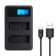 Dual LCD Display NP-FW50 Battery Charger For Camera Sony A6500 A6300 A6000 A7r