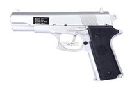 【BS靶心生存遊戲】KWC EAGLE 1911空氣短槍 彈簧壓縮 空氣槍 ABS 銀色-KWCKA16C