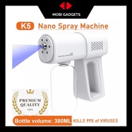 K5 Wireless Nano Spray Gun Disinfection Blu-ray handheld + 5L Alcohol-Free Sanitizer
