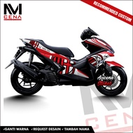 Aerox 155 Decal Sticker Aerox 155 Decal Sticker Aerox Full Body Striping Aerox Decal ACM