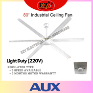TIKKA/AIND 80 INCH INDUSTRIAL CEILING FAN (ONE YEAR WARRANTY) REGULATOR TYPE