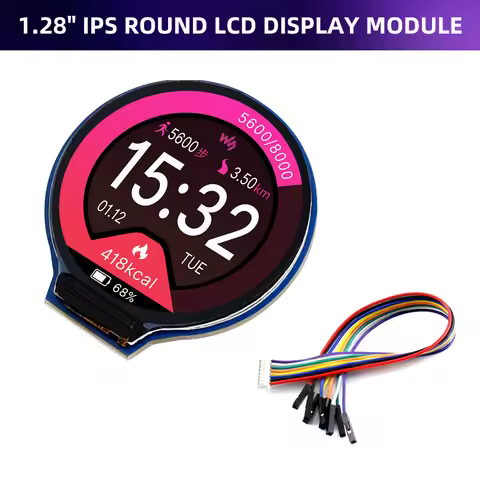 1.28 Inch Round LCD Display Module IPS Screen 65K RGB Colors 240*240 SPI Interface For Raspberry Pi 