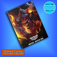 Notebook / Pocket book GameHARD COVER MLBB MINOTAUR-BURSTING YAMA size A5 & A6 / Notes Book