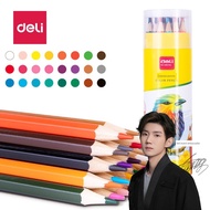 colour pencil colour pencil set Deli boleh digosok 36 warna set alat tulis warna larut air plumbum