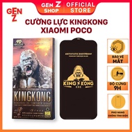 Kính cường lực Poco M6 M5 M4 M3 M2 X6 X5 X4 X3 X2 Pro Plus GT Neo 4G 5G Kingkong dán bảo vệ màn hình