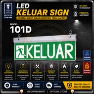 KELIP KES SEL 101-D Flashing Recessed/Hanging DOUBLE SIDED LED Keluar Sign  101D (Sirim Bomba Approv