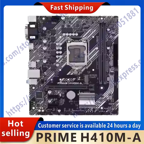 Used PRIME H410M-A original desktop H410 H410M DDR4 motherboard LGA 1200 i7/i5/i3 USB3.0 M.2 SATA3