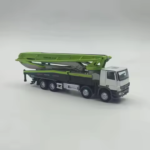 Die-cast 1:100 Scale Zoomlion ZLJ5440 THBBE 56X-6RZ Concrete Pump Truck Alloy Model Home Collection 