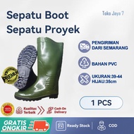 SEPATU BUT/SEPATU BOOT KARET JEEP HIJAU KERJA/SEPATU BOOT PENDEK DEWASA/AP BOOTS PRIA ORIGINAL