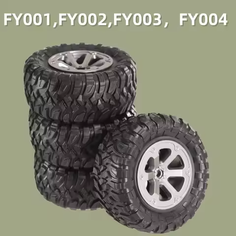 4pcs 73mm Plastic Wheel Tires for MN D90 MN98 MN99s WPL C14 C24 B14 B24 B16 B36 Fayee FY002 FY003 RC