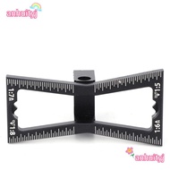 AHTY Dovetail Marker Guide, Ergonomic Design Both Sides Dovetail Joint Scriber, Convenient Black Alu