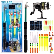 Fishing Rod & Reel Combo 127PCS Fishing Tackle Set Telescopic Fishing Rod Pole With Reel Hook Soft T