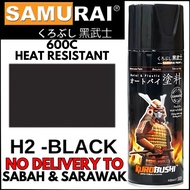 ''SAMURAI'' SPRAY PAINT (600C HEAT RESISTANT) -H2 -BLACK