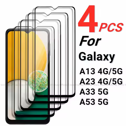 2/4PCS Tempered Glass For Samsung Galaxy A13 Screen Protector For Samsung Galaxy A13 A23 A33 A53 5G 