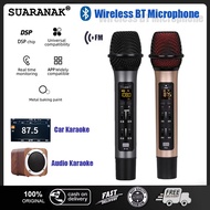 Wireless Microphone Car Audio Mobile Phone Wireless KTV Microphone Bluetooth FM Connection for K Son