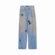 AMIGOS DE VICIOUS MAD DOG DENIM WASHED JEANS/ Denim Jeans Seluar Jeans Lelaki
