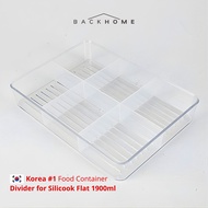 Silicook Korea Divider Food Container Flat 1900ml
