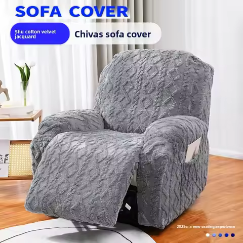 Jacquard Braid Shu Cotton Lint Chivas Sofa Cover First Class All-inclusive Elastic Thickened Chivas 