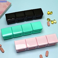 SANRUI Pill Box Mini Waterproof Storage Container Medicine Organizer Cut Compartment Medicine Pill Box
