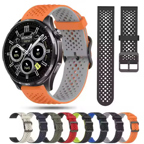 For HONOR Watch 6 Strap 22mm Silicone Replacement Wristband For HONOR Watch 5 Ultra Watchband For Ho