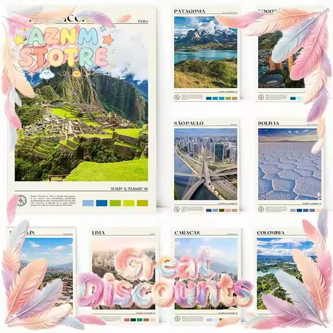 Bolivia Venezuela Patagonia South America Travel Scenery Poster Canvas Painting Photography Wall Art