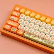 Flower and Duck Duck Theme MOA Customization Positive Engraving Translucent PBT Sublimation Mechanic