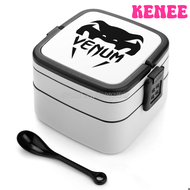 [Kenee] Venum mặt nạ hai lớp hộp bento salad hộp bento hộp bento picnic di động hộp bento Venum Thể 
