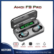 Amoi F9 PRO TWS Bluetooth Headset - Wireless Headset International Touch Version Bluetooth 5.0