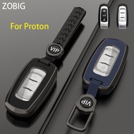 ZOBIG for Proton Key Fob Cover with Keychain Zinc alloy Protection Key Case for Proton X50 L3 L5 X70 Original key shell