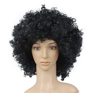 Clown wig and Clown nose. Curly Party Wig ad clown red nose. Rambut badut dgn hidung badutn