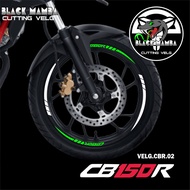 HONDA CUTTING STICKER RIM CB150R - STICKER LIST VARIATION TIRE/VELG CB150R 02HONDA
