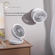 【In stock】Edon Air Circulation Fan(7 inch) Auto Rotation Table Fan Wall Fan Rechargeable Fan with Ni