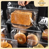 450g250g Ou Bag Packaging Bag Toast Packaging Bag Transparent Ziplock Bag Portable Bread Bag Bagel B