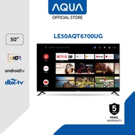 AQUA Smart TV 50 Inch 4K UHD - Android 11 - Bezel Less - Google Assistant - Google Play - Bluetooth - HDMI - Built-in Chromecast - LE50AQT6700UG