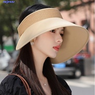 SWJEANS Empty Top Hat, UV-proof Foldable Sense Sun Hat, UV-Proof Sun Hat Large Brim UV Protection High-Grade Fisherman Hat Women