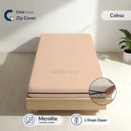 Plain Zippered Bed Sheet 120x200 Mattress Cover 120x200x15 - 120x200x20