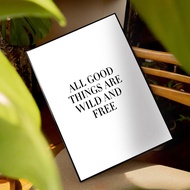 Deeka Frame Poster Quotes Minimalist Typography & Quotes Aesthetic Wall Decoration Room Decoration