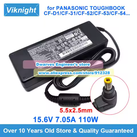 Genuine 15.6V 7.05A 110W Adapter CF-AA5713A For Panasonic CF-D1 CF-31 CF-52 CF-53 CF-54 TOUGHBOOK Ch