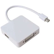 Mini DisplayPort Thunderbolt 轉接頭 三合一 DVI DISPLAY HDMI MacBoo