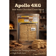 *Tin Biscuit* Apollo Wafer Chocolate Cream 4kg Halal & Ready Stock