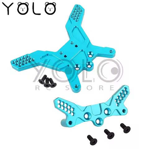 Metal Alloy Front Rear Shock Tower Damper Stay Mount for Tamiya TT02B TT-02B 1/10 RC Car Upgrade Par