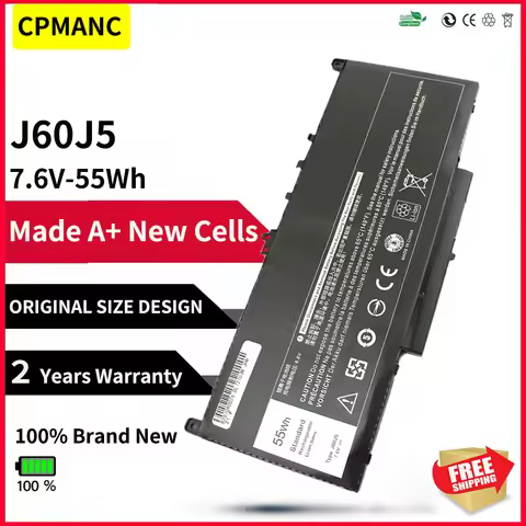CPMANC J60J5 Laptop Battery For Dell Latitude E7270 E7470 MC34Y 0MC34Y R1V85 451-BBSX 242WD 1W2Y2 GG