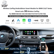 Wireless CarPlay Android auto for BMW 5/6/7 Series E60 E61 E63 E65 E66 F10 F18 F12 F01 F02 Mirroring
